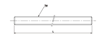TMK スタンダード高強度材30度台形ねじ軸