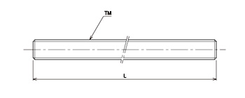 TML スタンダード切削30度台形ねじ軸
